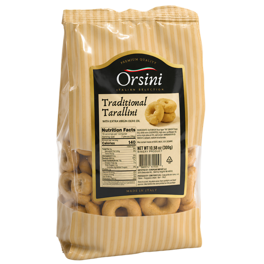 Orsini Traditional Tarallini with Extra Virgin Olive Oil — 300g
