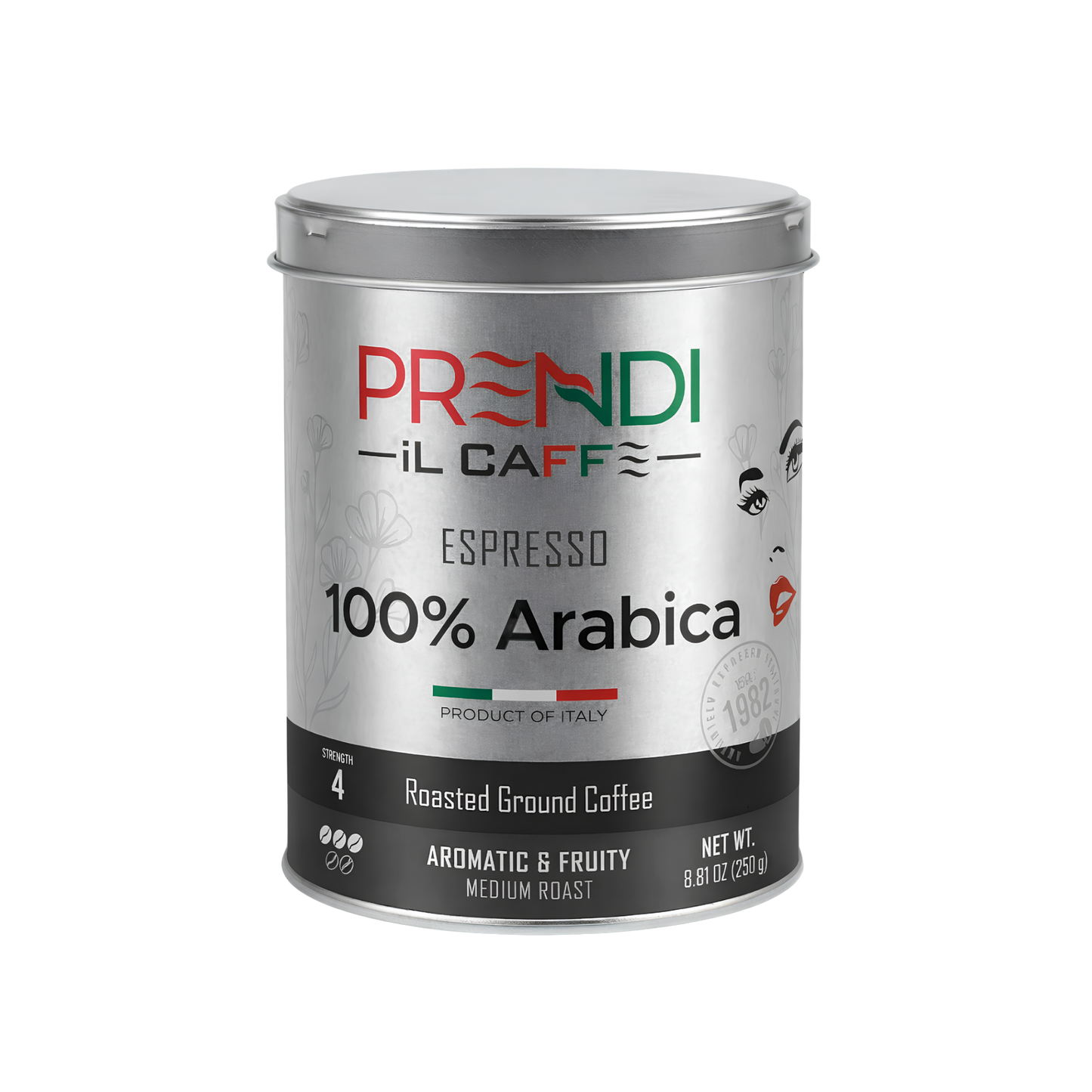 PRENDI | Ground Espresso Coffee | 250g (8.8 oz) Tin