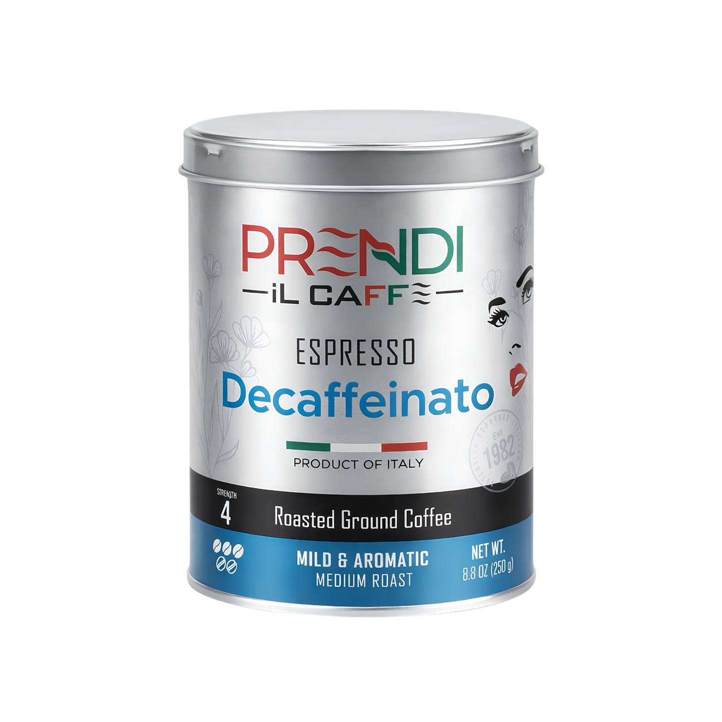 PRENDI | Ground Espresso Coffee | 250g (8.8 oz) Tin