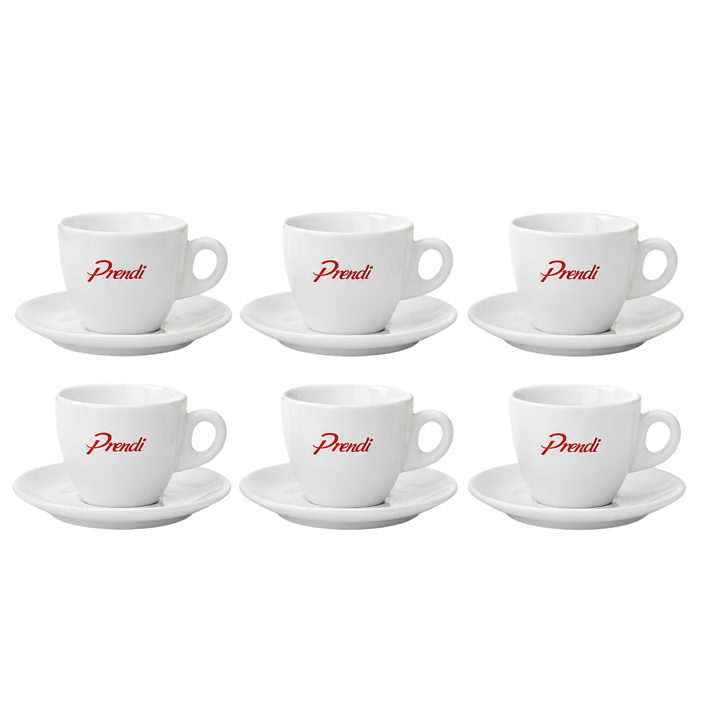 PRENDI | Porcelain Cappuccino Cup & Saucer | Made in Italy