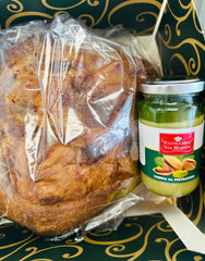 Pandorato Panettone with Jar of 200g Pistachio Cream (Pack of 1kg)